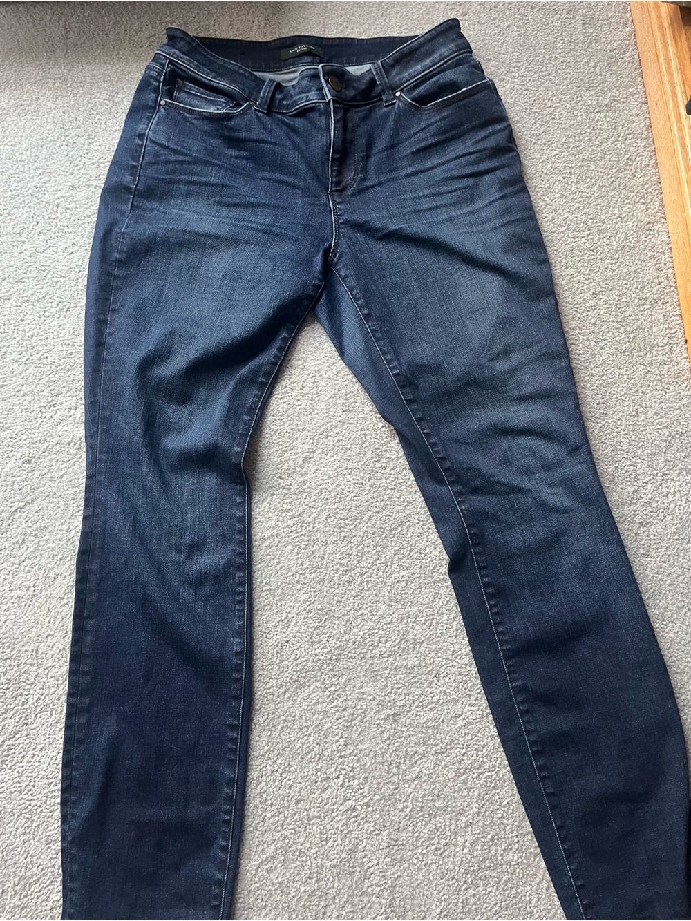 Anne Taylor 10P Dark Blue Stretch Skinny Jeans